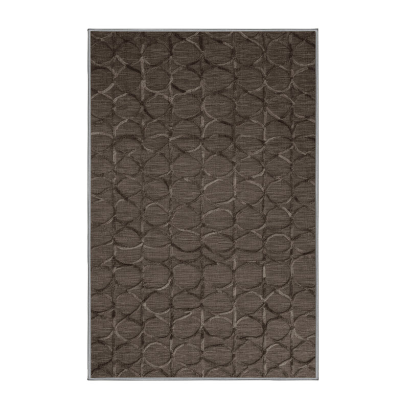 Machine Washable Trellis Gray Area Rug, Rectangle 8' x 10'