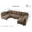 Zendajas 6 - Piece Modular U-Shape Sectional Sofa with Storage-1047247333
