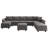 Tremee U-shaped Modular Sectional Sofa with Chaise-1532868426