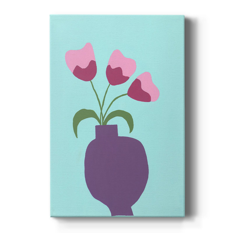 Modernes fleurs I - galerie sur mesure, H 60 po x l 40 po