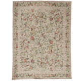Hand Knotted Wool Floral Area Rug