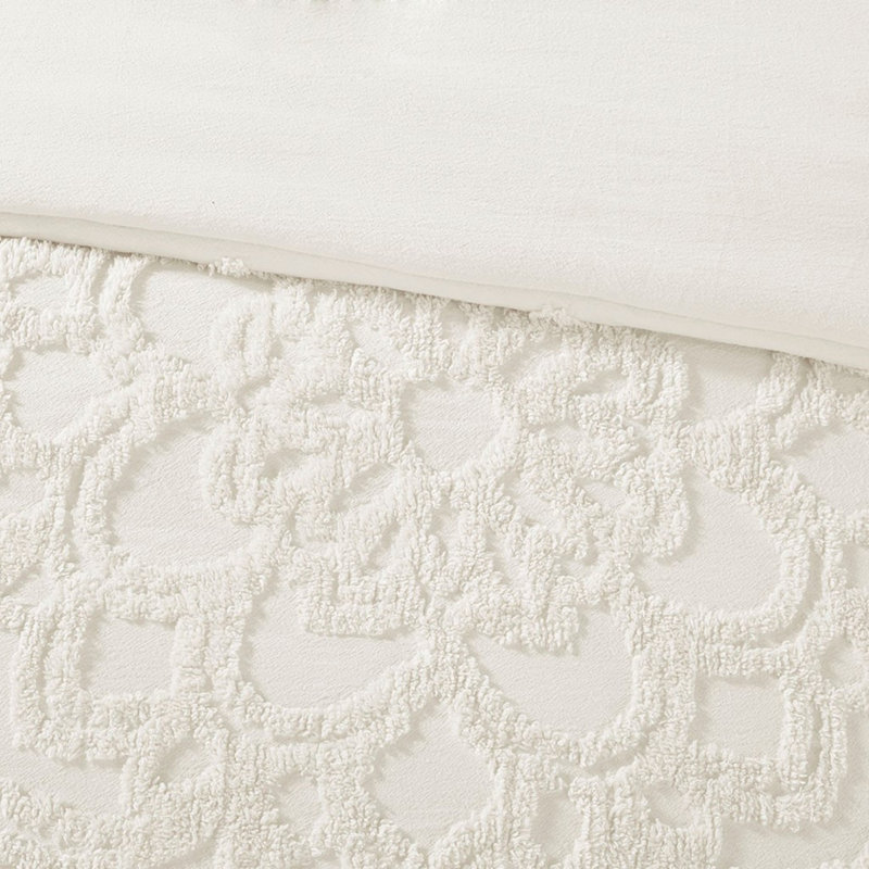 Ensemble de literie élégant en coton, design à médaillon pour la maison