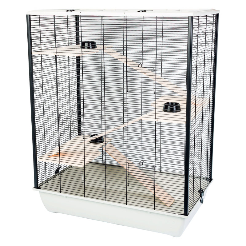 Van Buren Small Animal Cage, 97" H x 78" W x 48" D, Grey
