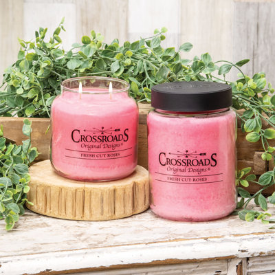 Fresh Cut Roses Scented Jar Candle
