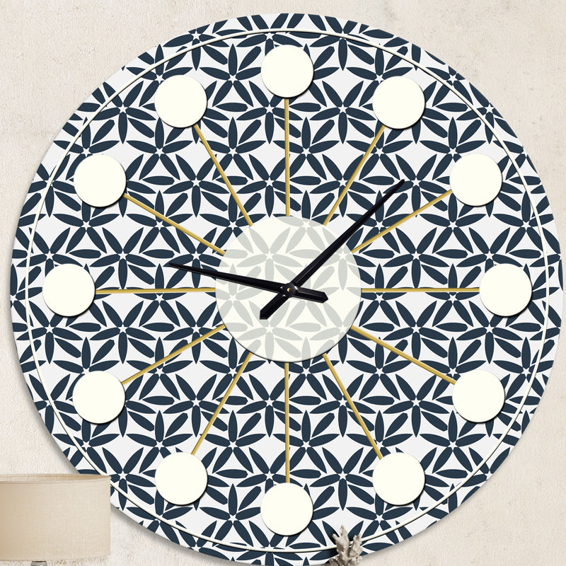 Horloge murale rétro Mid-Century, Moyenne