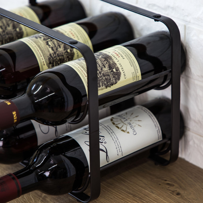 Seger Tabletop Wine Bottle Rack in Black