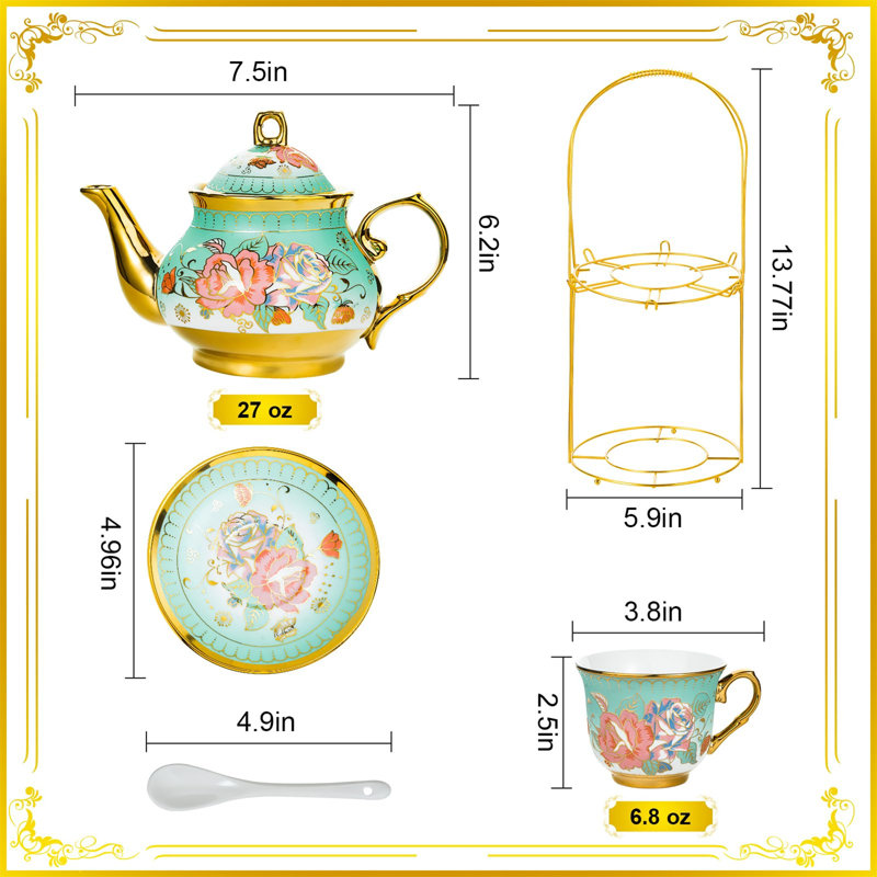 Brayden Studio® Devoise 27oz. Teapot Set