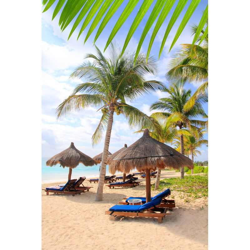 Mayan Riviera Beach - Wrapped Canvas Print, 30cm H x 20cm W x 3.8cm D