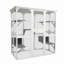 Cage à chat en bois blanc
