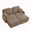 Canapé à assise profonde avec repose-pieds mobiles-981256194