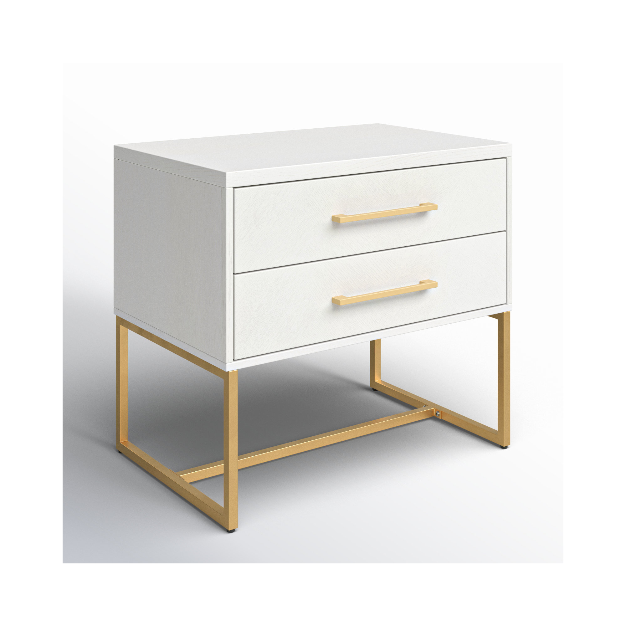 Sheldon 2 - Drawer Nightstand, White