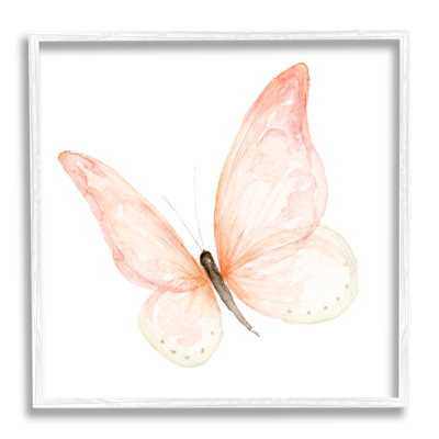 " Pink Butterfly Kids' Nursery Insect " by Fox Hollow Studios