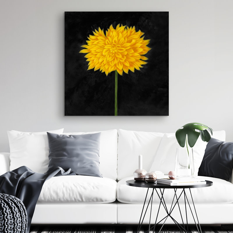 chrysanthemum - 32"x32" art on canvas