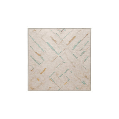 Tapis beige lavable à la machine