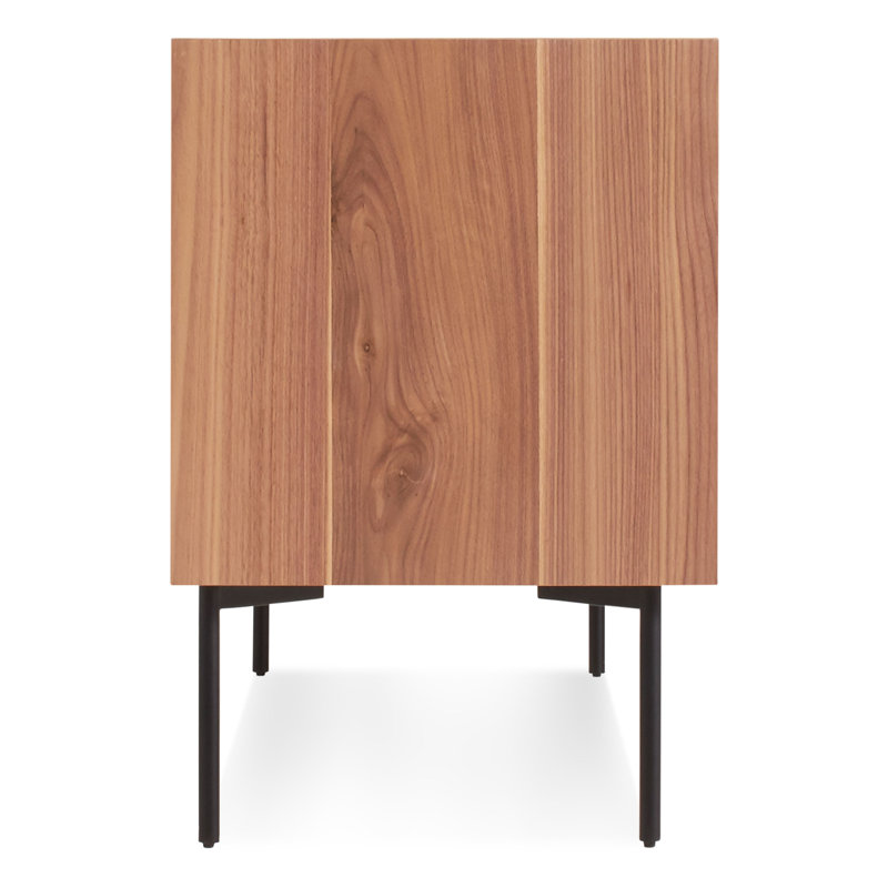Peek Media Console, Rustic Walnut
