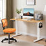 Ensemble de bureau: chaise de bureau en filet et bureau électrique