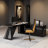Sherria 70.9" L-Shaped Desk Office Computer Desk with Drawers Cabinet Corner Desk-2101608273-2101608272