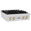 ZLINE Autograph Edition 30" Porcelain Rangetop with 4 Gas Burners in Fingerprint Resistant Stainless Steel and Gold Accents-2091725415