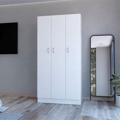 Garde-robe Erie, chambre à coucher, blanc