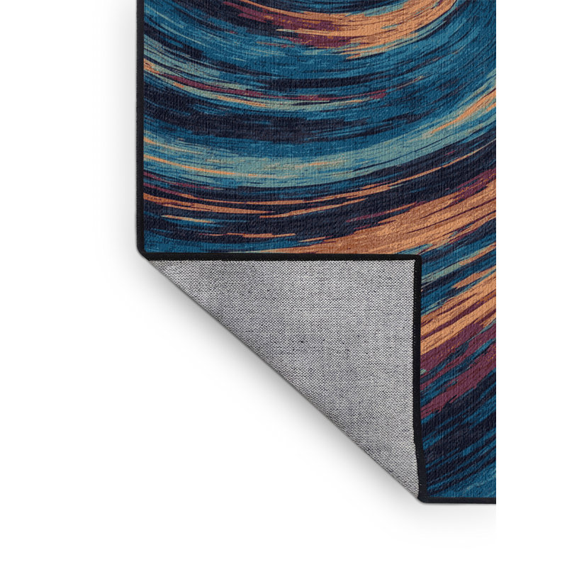 Tapis gris lavable à la machine, Rectangulaire 3 pi x 5 pi