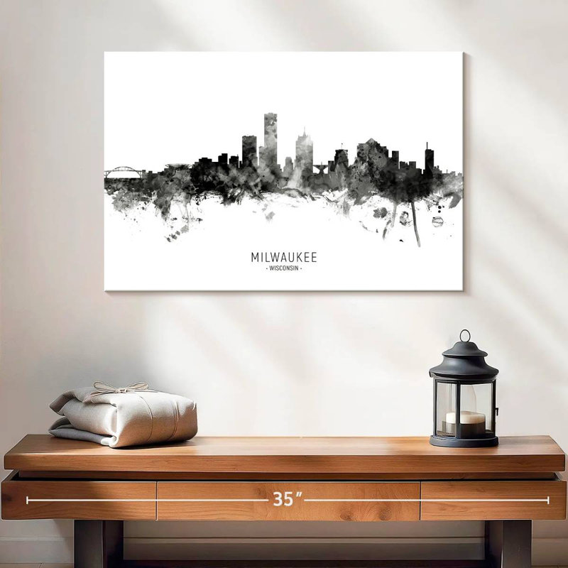 Nicci Milwaukee, Wisconsin Skyline II, H 16 po x l 24 po