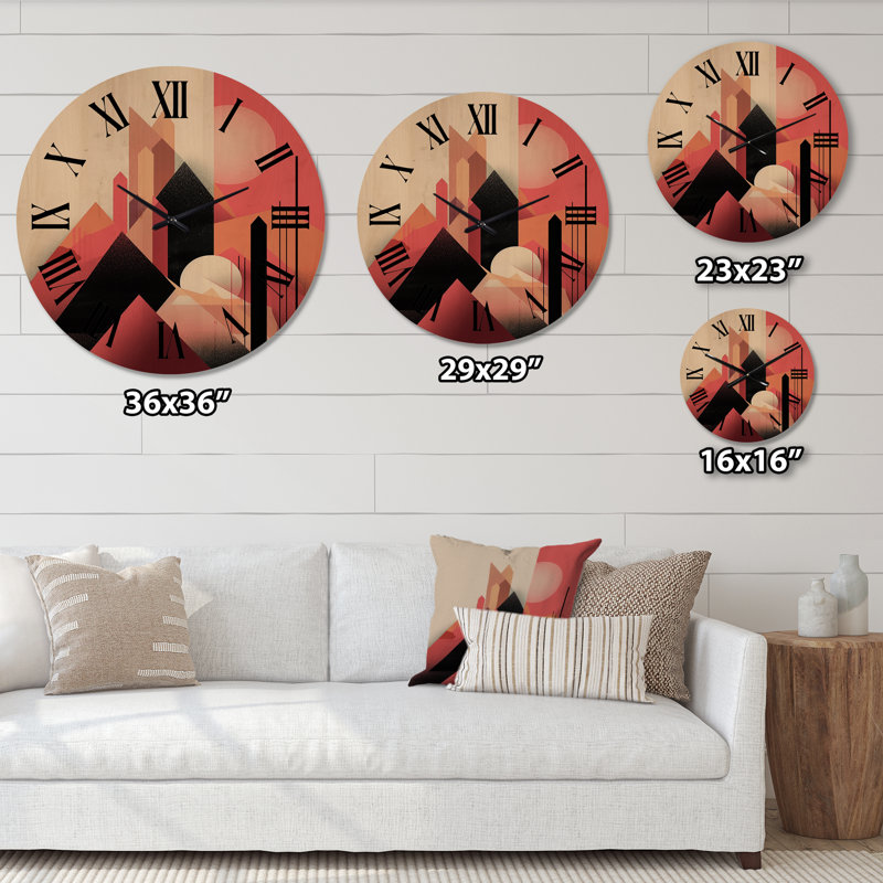 Valdemaras Solid Wood Wall Clock, Medium
