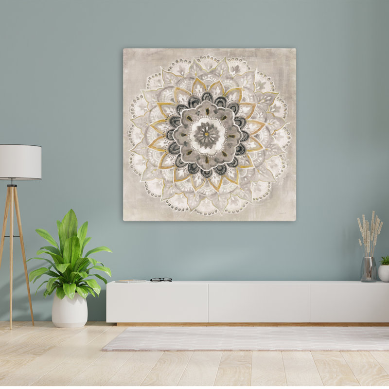 Art floral contemporain chaleureux, H 48 po x l 48 po