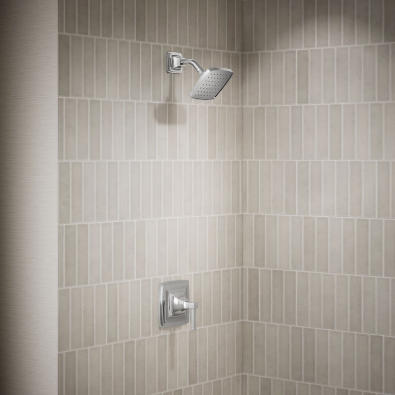 Riff Pressure-Balancing Shower Faucet Trim, Polished Chrome
