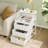 Travison Nightstands with 3 Drawers & Outlets, Bedside Tables with 2 USB Ports & 2-Tier Open Shelf-308674733-273161811