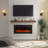 Aalisa 36.02'' W Black Electric Fireplace