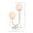 Metal 2-Light Globe Table Lamp