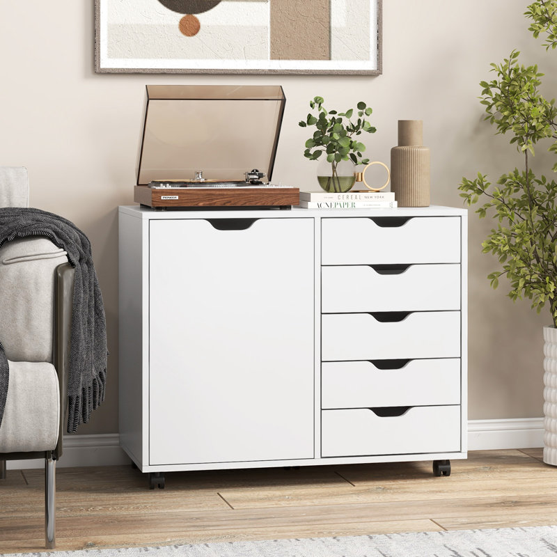Myquisha 79 cm W Chest of 5 Drawers