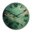 Horloge murale Emerald Euphoria I - Paysage abstrait surdimensionné-1979669796