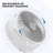 USB Rechargeable Desktop Fan, Foldable Wall Mounted Cooling Fan with LED Light, 4 Speed Cooler Fan