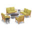 Mera 7-Piece Loveseats, Club Chairs, and Eiland Tables Chat Set-25672056