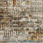 Tapis de couloir 8 pi beige et gris à motif abstrait tissé à la machine