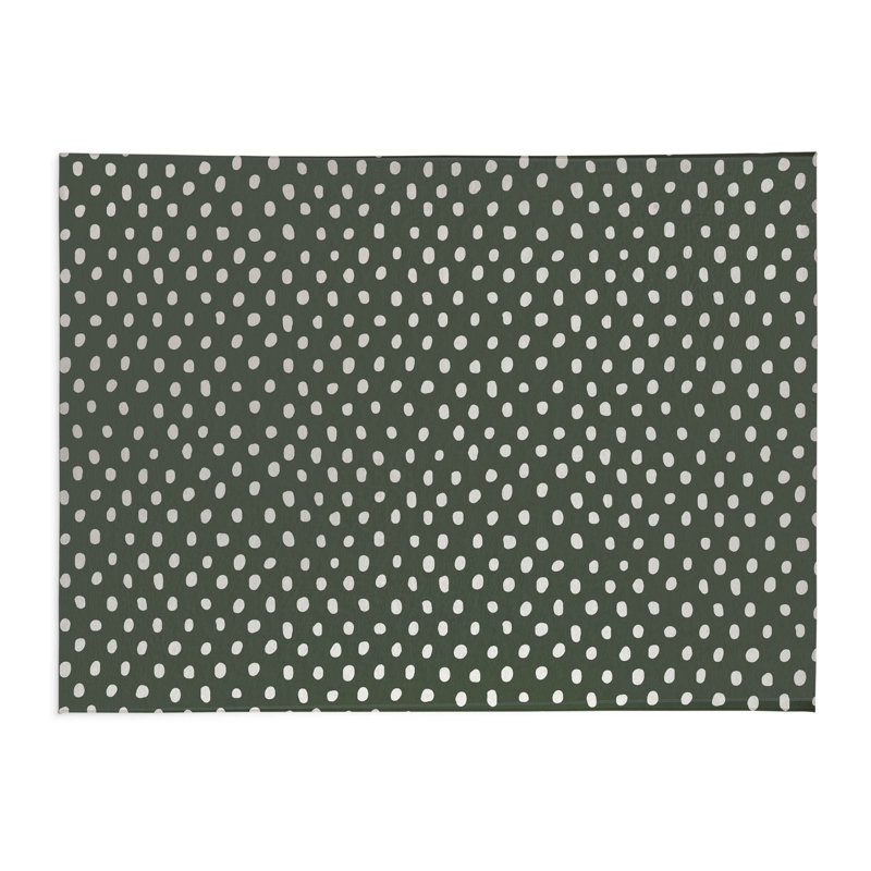 Tapis de jeu Dot Lyfe, Rectangle 60 po x 84 po, Chimichurri / vert