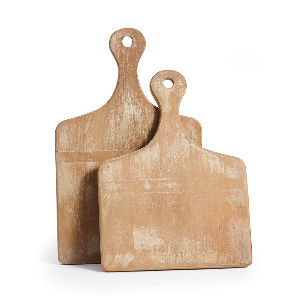 Jana Rubberwood Cutting Board Set (Set of 2) Birch Lane™