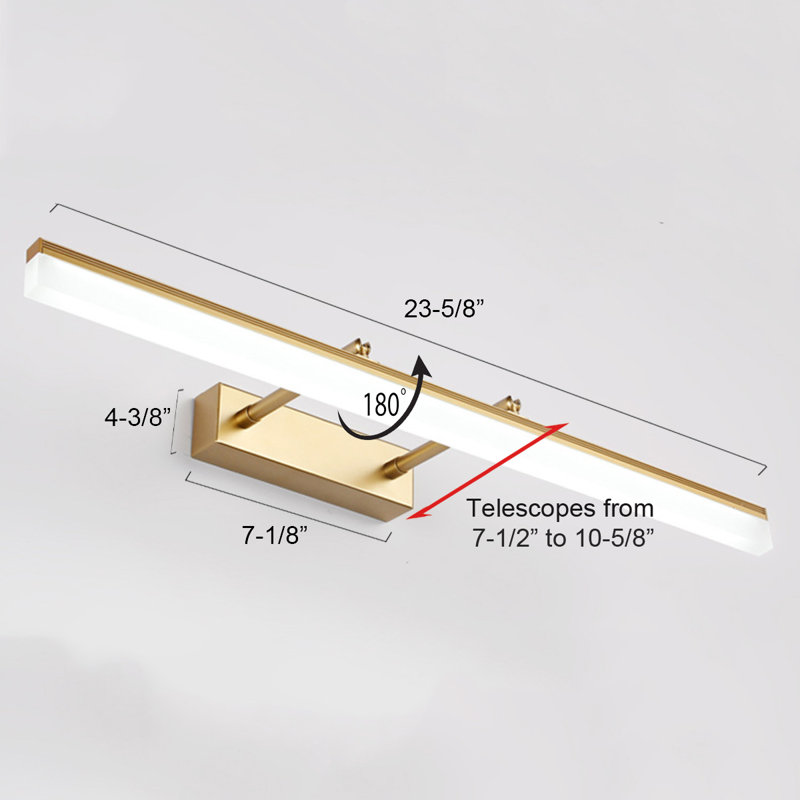 Oprea LED Vanity Light, Gold