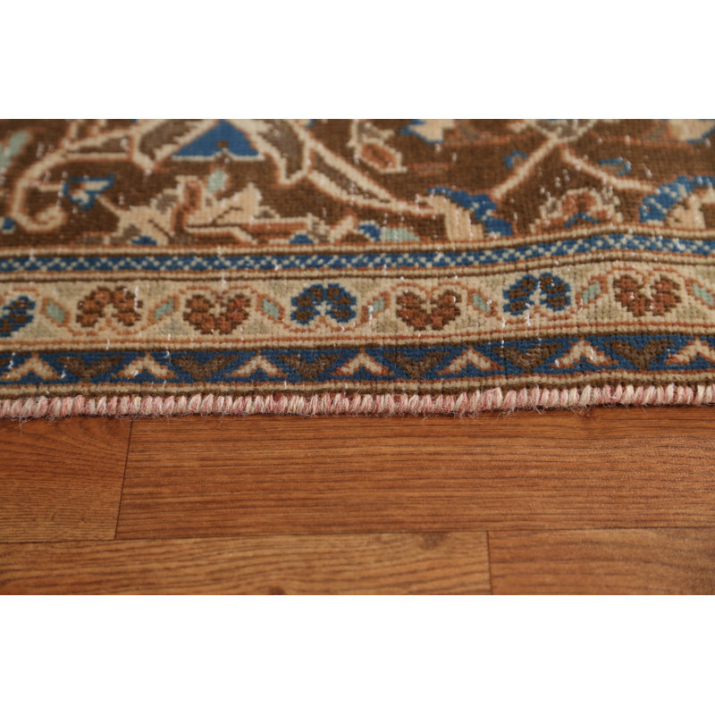 Tapis persan traditionnel Kashan noué à la main 8 x 11