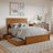 Lamaiyah Solid Wood Platform Bed with Footboard and Storage Drawers-394844269-394844266