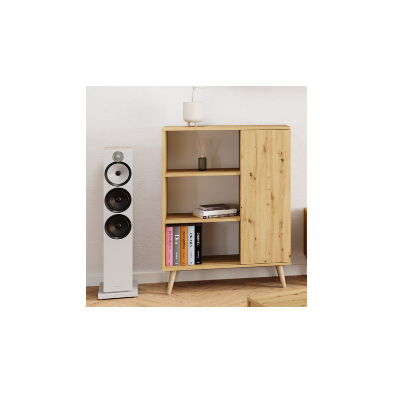 116cm H x 90cm W Bookcase, Artisan Oak