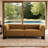 Upholstered Orange Velvet 2-Seater Modern Curved Arm Design Sofa With Solid Wood Legs-271496390