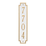 Windsor Personalized Vertical 4-Line Wall Address Plaque