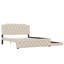 Lit plateforme tapissier avec lit gigogne-118090232