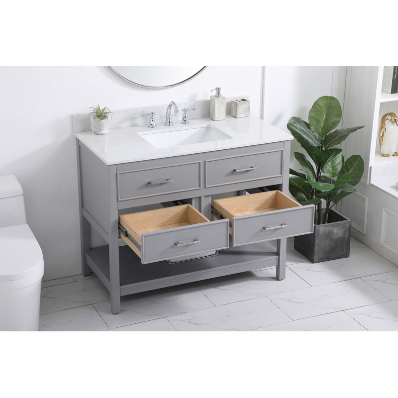 Ensemble de meuble-lavabo simple 42 po Sinclaire, Gris