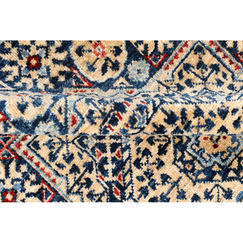 Aryana Hand-Knotted High-Quality Navy/Ivory Area Rug