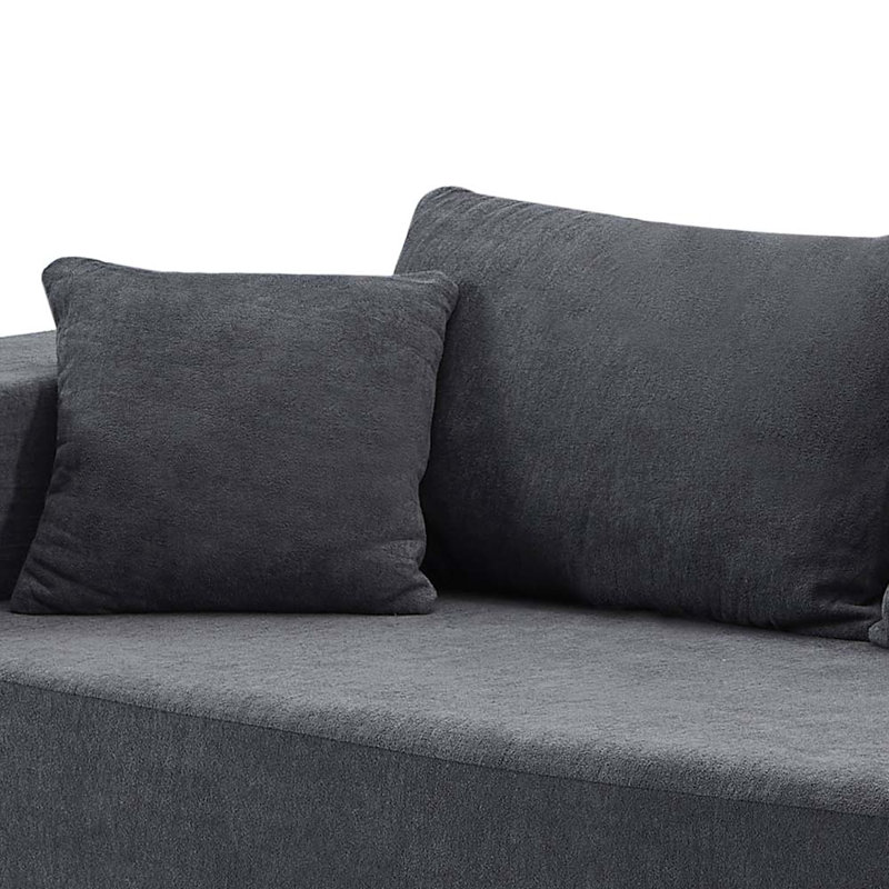 Canapé Nikoal 107,5 po, Gris imitation cachemire