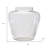 Etched Soda Lime Glass Urn Vase 6.5"D
