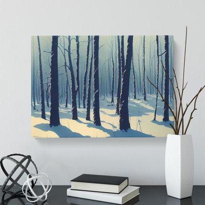 Dignified Winter Forest - Wrapped Canvas
